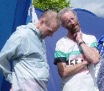 Phil Pittson and Derek Mill put their heads together